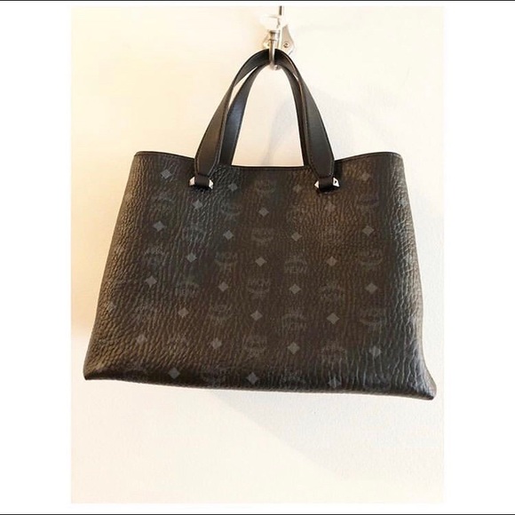 Authentic MCM Black Leather Bag/Purse - Picture 3 of 8